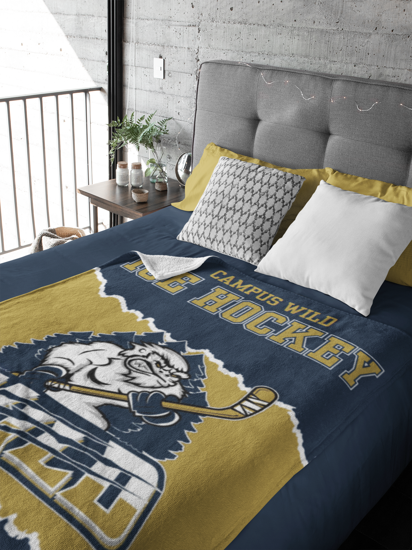Campus Wild Ice Hockey Blankets