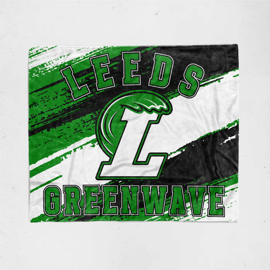 DECA Greenwave Throw Blankets