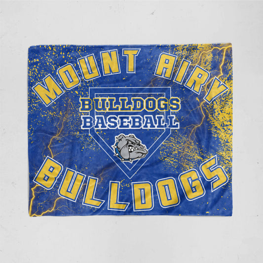 Mount Airy Bulldogs Baseball Blanket Sale